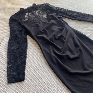 Cute midi black dress never worn!